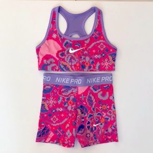 Nike Pro set, girls medium